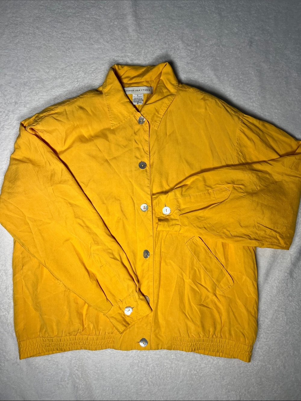 Kapital Mustard Yellow Button-Up Cotton Jacket